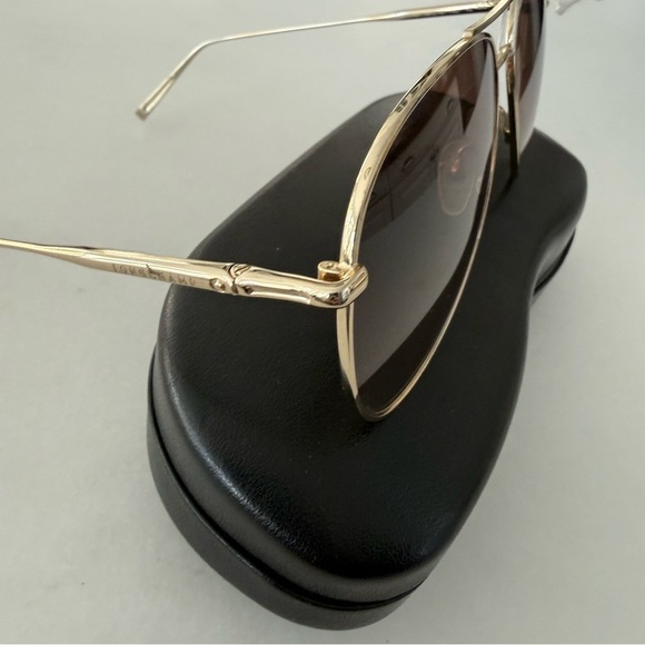 Longchamp Women\'s Aviator 59 mm Gold Frame Brown Gradient Lenses LO139S NIB main image 8